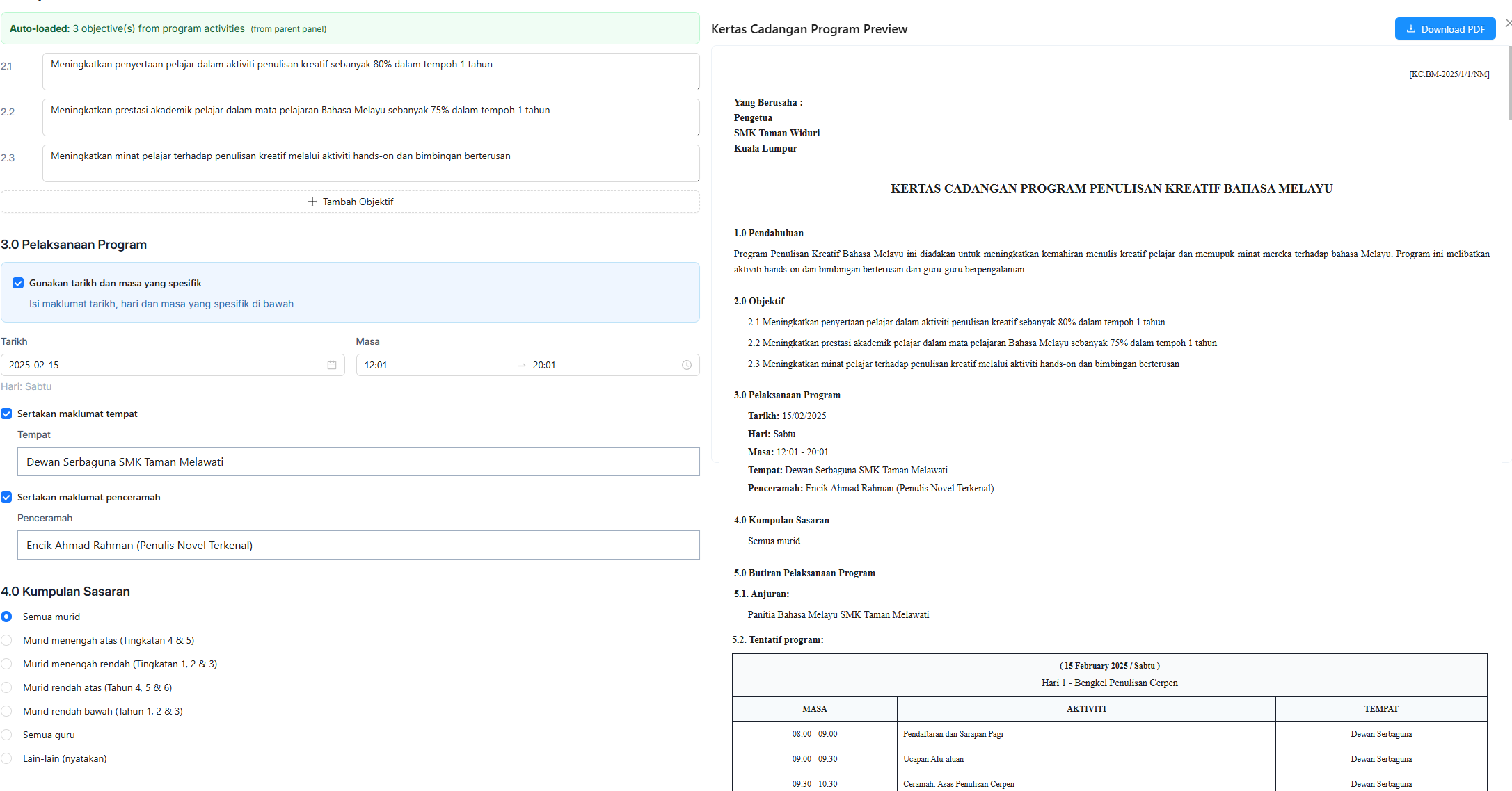 Kertas Kerja (Proposal Paper)
