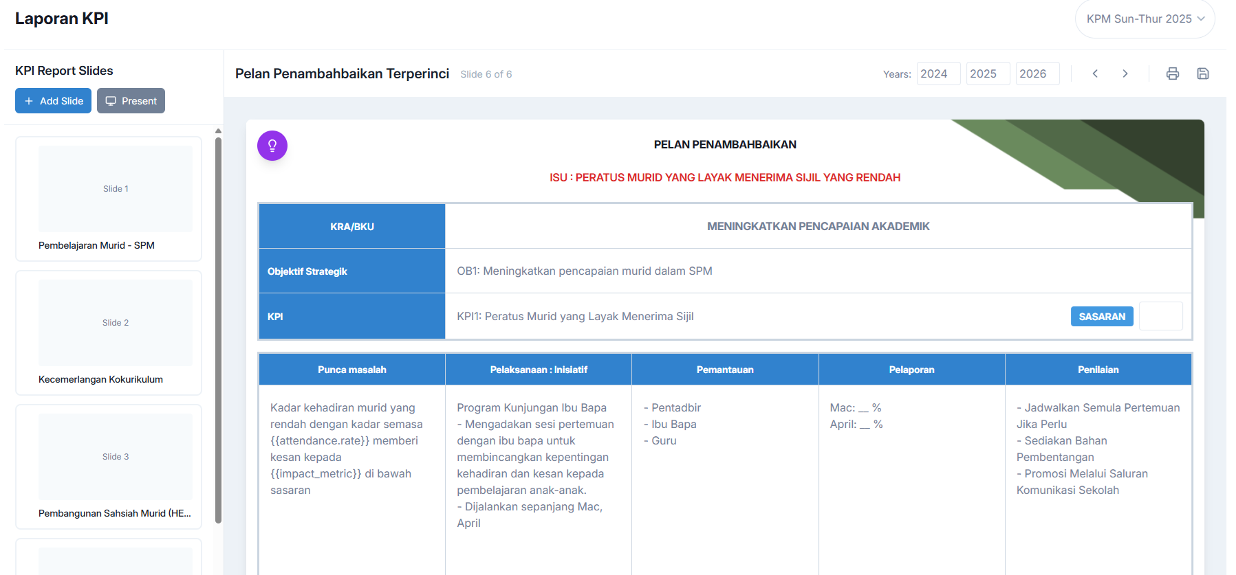 PSO KPI Generator (IAB 2025)